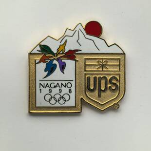 奥运会赞助商麦当劳徽章 长野冬奥麦当劳经典徽章 赞助商UPS 施乐