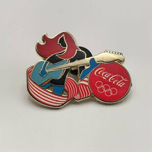 2016年里约奥运会可口可乐运动徽章 吉他手 体操 摔跤 兴奋剂检测