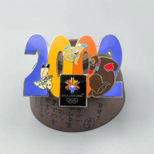 2002年盐湖城冬奥会徽章 盐湖城活传奇骡马 西谷市奥林匹克场馆