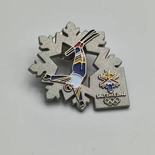 盐湖城-空中技巧徽章 运动杂志徽章 犹他州奥林匹克公园 旧金山