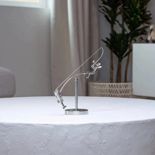 The Fisherman Balancing Sculpture钓鱼雕塑 渔夫平衡雕塑摆件