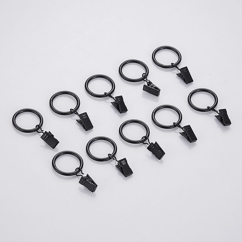 轨道黑色配件金属罗马杆