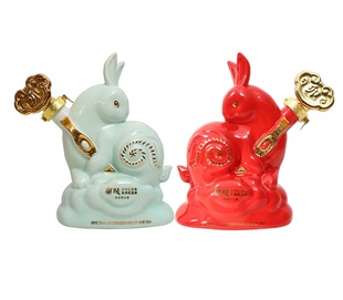 2023年兰陵52度兔年生肖酒750mL*2浓香白酒收藏送礼佳品礼盒装