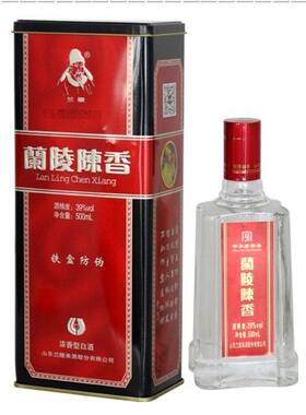 39度兰陵陈香500ml*6瓶铁盒陈香山东纯粮优级浓香白酒中华老字号