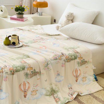 冰淇淋被锦氨凉感被数码印花夏被