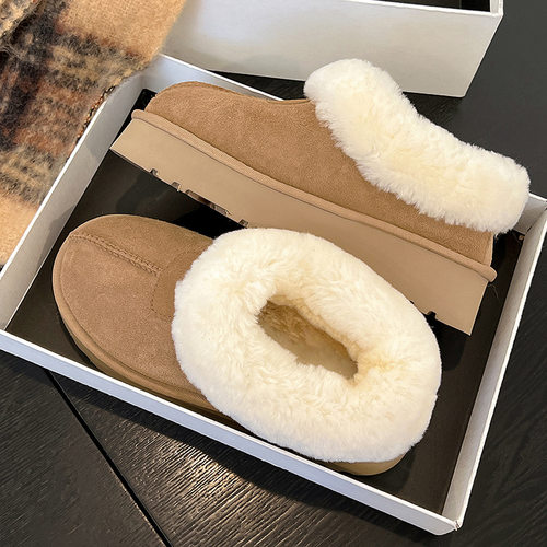 增高羊皮毛一体雪地靴包邮冬季