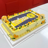 Beijing large-scale birthday party, company team-building, anniversary celebration, opening rectangular cake, same-city delivery by Midio thumbnail 8
