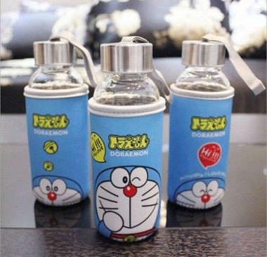 可爱韩版卡通带套玻璃杯 暖手水杯 有隔热套 玻璃瓶子学生水壶,餐饮具,玻璃杯,淘宝优惠券,粉丝福利购,淘宝优惠卷