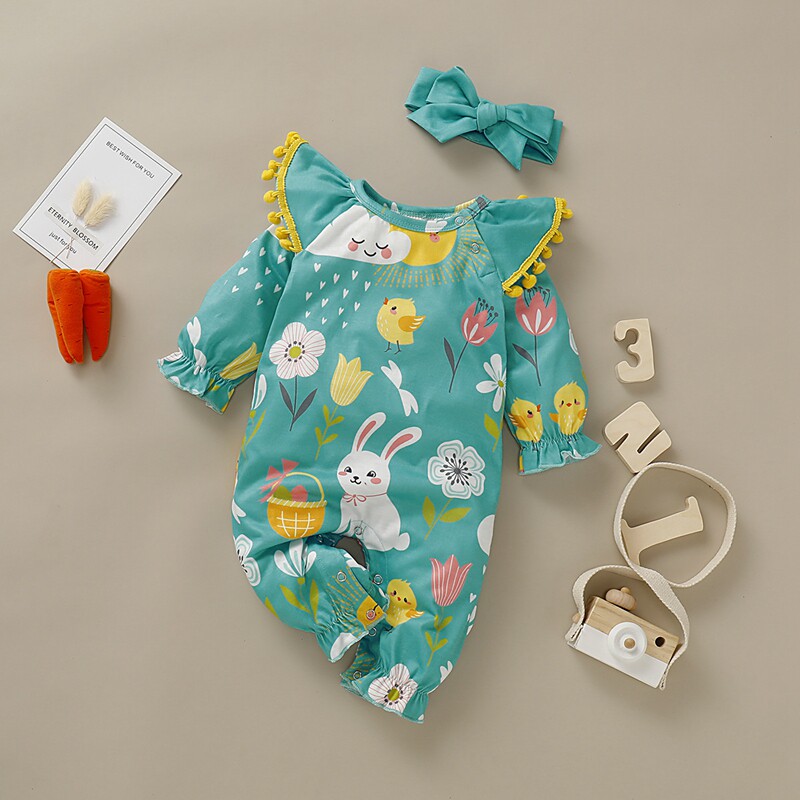 Children's wear in foreign trade婴幼儿女童宝宝连体衣哈衣发带在类目 童装/婴儿装/亲子装, 连身衣/爬服/哈衣中 - 来自Buy2taobao.com提供专业的淘宝代购服务