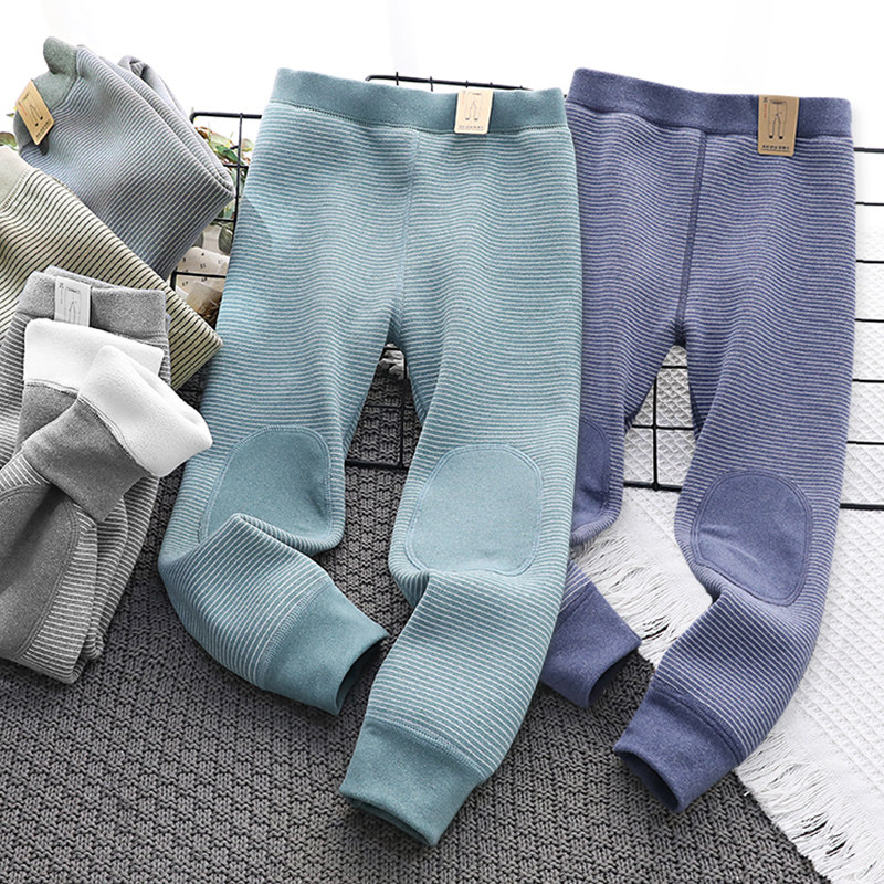 儿童装条纹德绒加厚保暖裤男女童加绒护膝无骨打底秋裤衬裤冬款新,童装/婴儿装/亲子装,保暖裤,淘宝优惠券,粉丝福利购,淘宝优惠卷