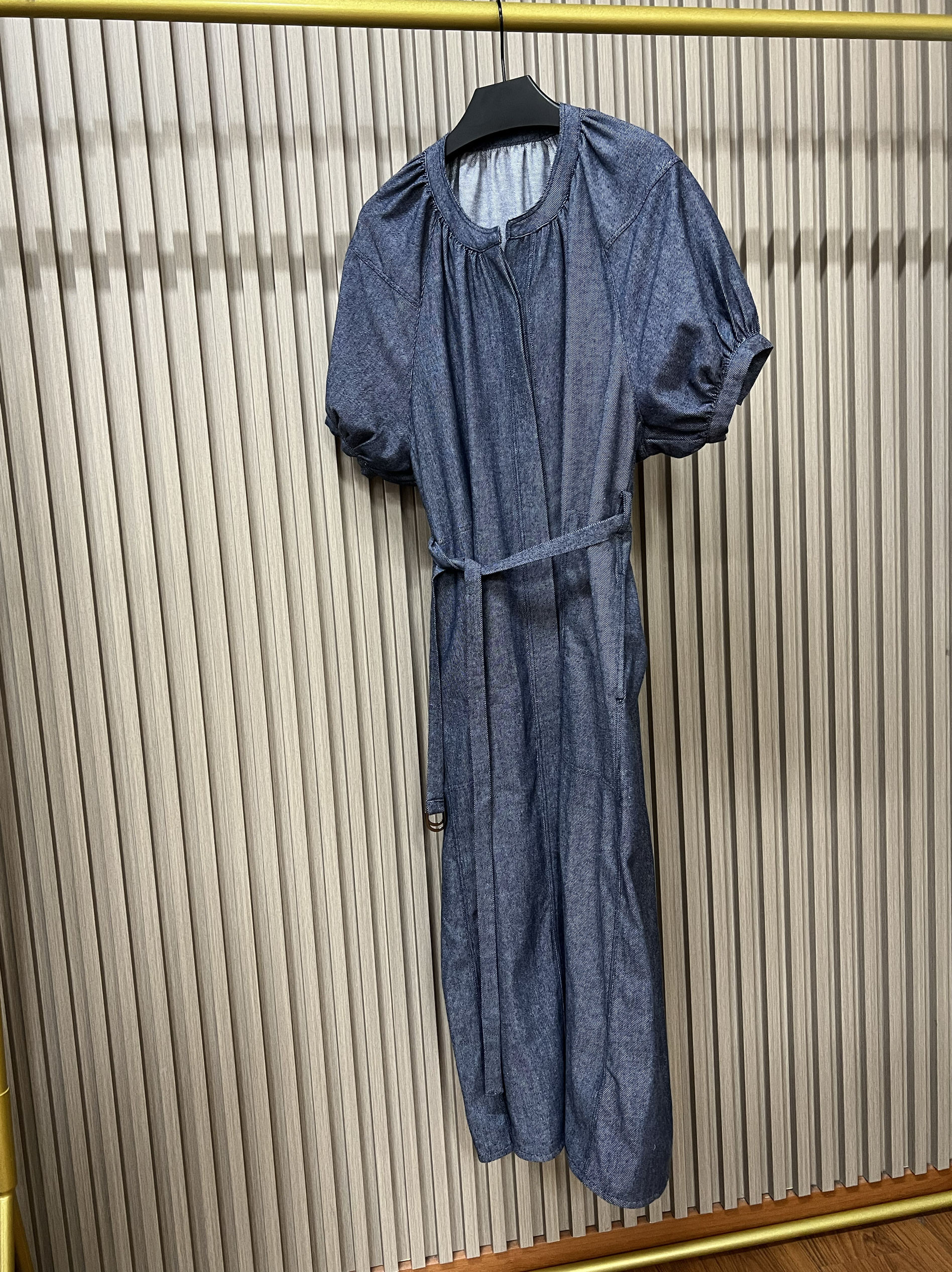 进口麻公主连衣裙