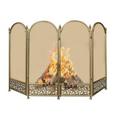 美式 乡村简易折叠家用镂空壁炉屏风隔断新品 取暖器防火围栏