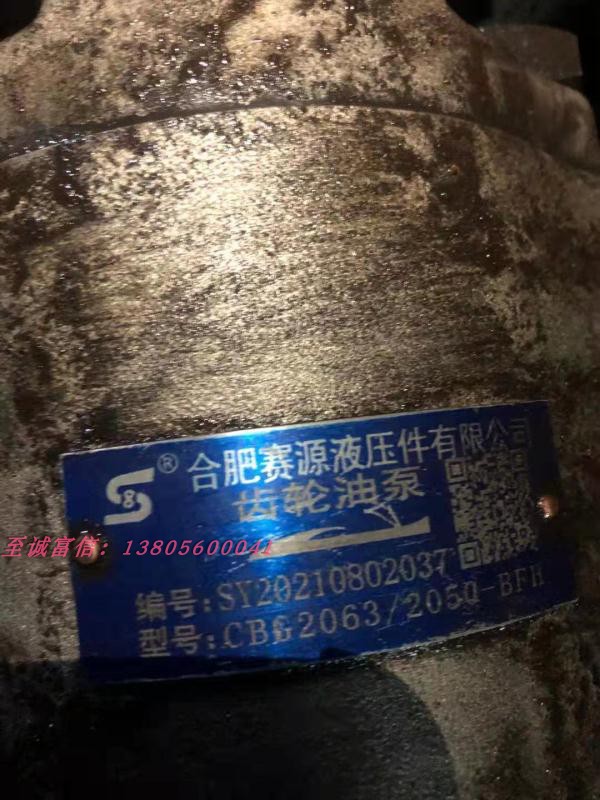 合肥长源液压齿轮泵CBG2063/2050-BFH BFP BFHL BFPL合肥赛源液压