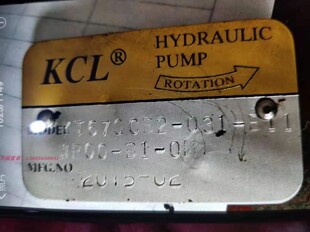 正品 凯嘉 KT67QCB2 WR00 031 KCL 叶片泵 原装 B11