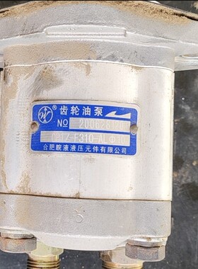 合肥皖液液压 CBTZ-F310-ALφ10 齿轮油泵 液压泵 花键齿油泵