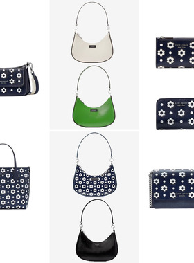 kate spade波点小雏菊bleecker小号托特包月芽腋下包钱包小方包KS