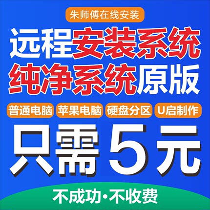 远程安装系统原版win10专业版win11笔记本在线安装企业版电脑刷机