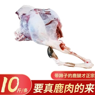 新鲜东北吉林梅花鹿腿鹿肉鹿排骨即食肉带蹄子正宗腿整只