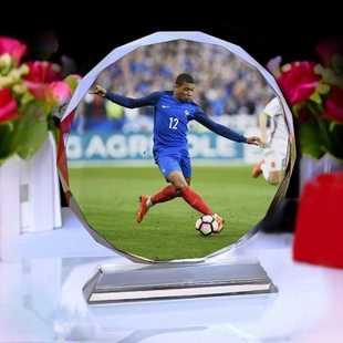 姆巴佩周边水晶摆件人偶海报纪念品送巴黎法国队男生球迷生日礼物