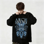 T恤男女款 Arch Enemy大敌乐队金属摇滚复古印花纯棉长袖 上衣春秋