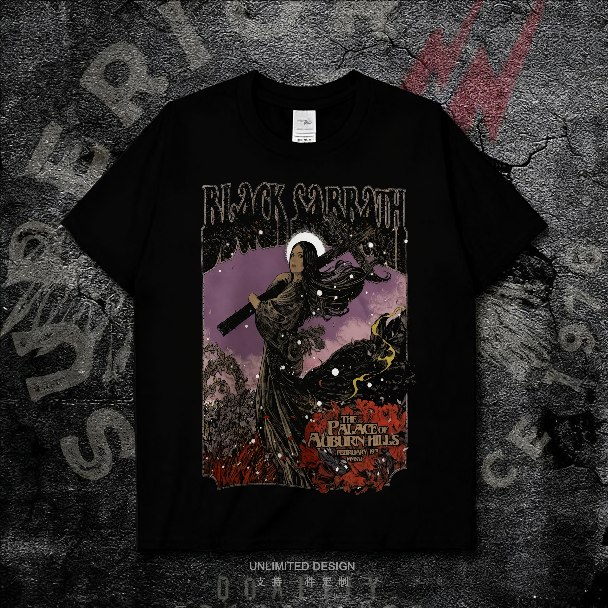 摇滚乐队印花短袖T恤男纯棉上衣