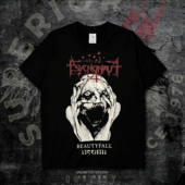 乐队周边黑金属摇滚印花男女纯棉短袖 Psychonaut4 T恤上衣夏