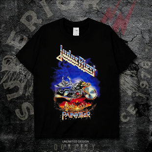 Judas Priest犹大圣徒乐队摇滚数码直喷印花男女款纯棉短袖T恤夏