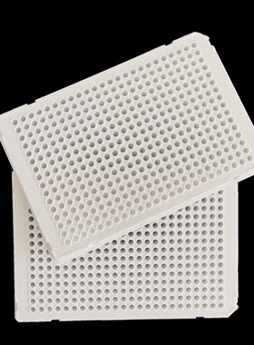 384孔荧光定量PCR板白色全裙边双切角罗氏ROCHE定量PCR仪