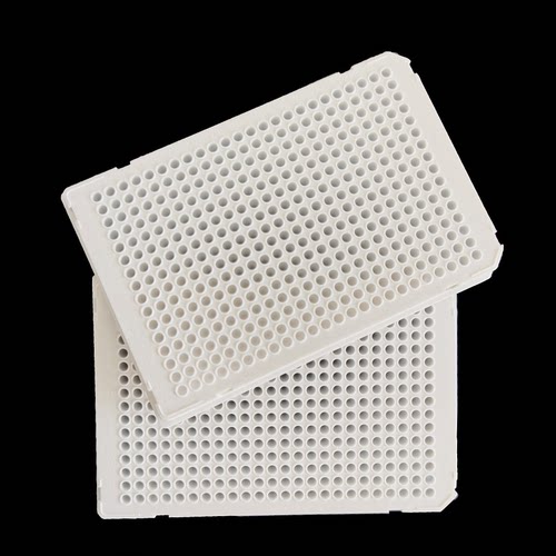 384孔荧光定量pcr白色裙边切角