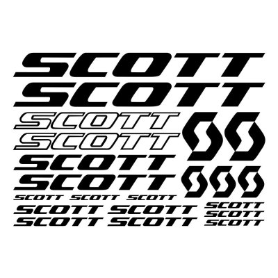 汽车贴纸21件SCOTT自行车车架贴纸贴纸自行车单车，32cm*22cm