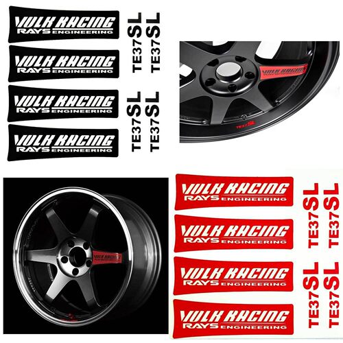 RAYs VOLK Racing TE37SL改装轮毂贴17-19寸适用汽车轮毂贴纸