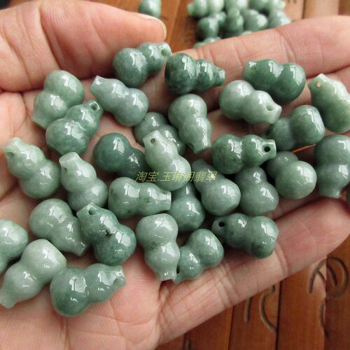 葫芦小吊坠翡翠缅甸玉天然a货