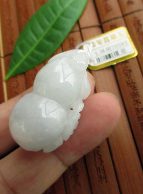 保真大葫芦大吊坠实的拍图76583玉琳阁翡翠 缅甸玉天然A货翡翠玉