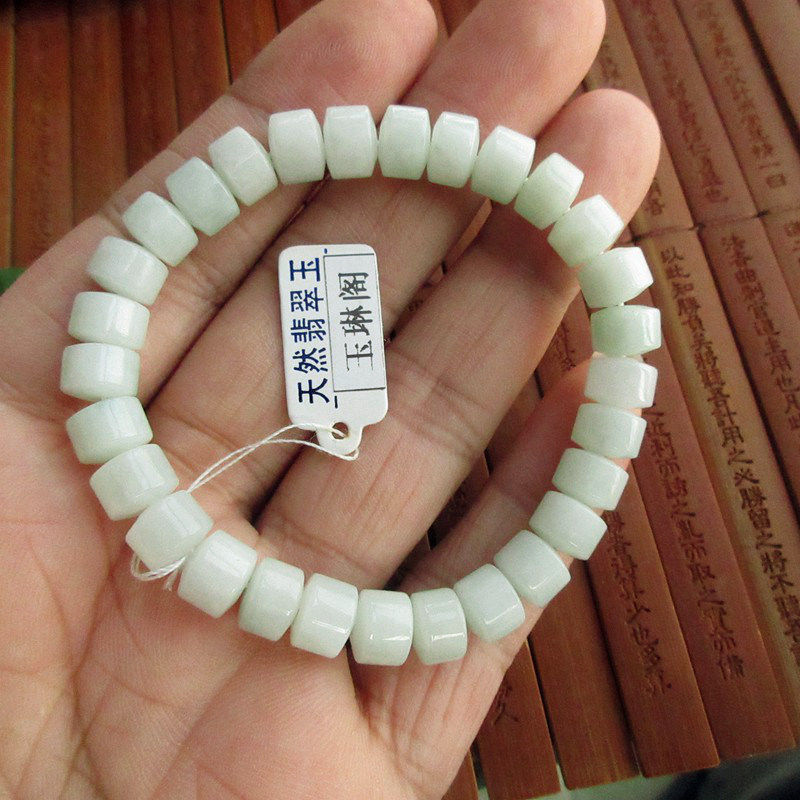 新款首发原创款双色手珠手链21765缅甸玉天然A货翡翠玉手串实拍图,珠宝/钻石/翡翠,手链/手串,淘宝优惠券,粉丝福利购,淘宝优惠卷