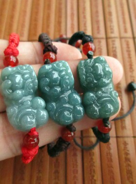 霸王貔貅手链 三种款可选 蓝水危料天然A货翡翠玉21675实拍图N34