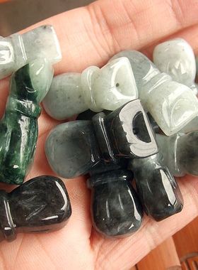 21184玉琳阁缅甸玉天然A货翡翠玉招财钱袋吊坠钱多多代代有钱N38