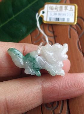 99703玉琳阁翡翠 实物拍图 缅甸玉天然A货翡翠玉立体款生肖龙吊坠