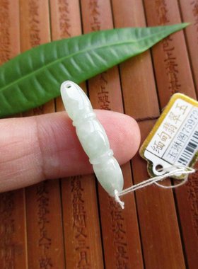 佳偶天成节节高莲藕条/手链用途D75972实拍缅甸玉 天然A货翡翠玉