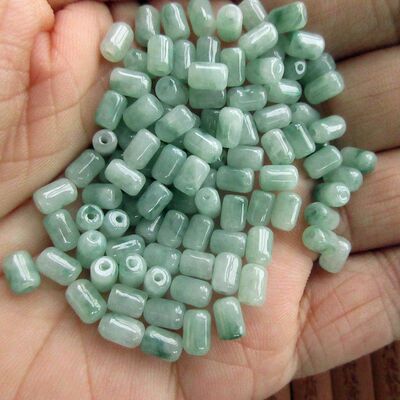 胶囊珠长珠桶珠飘花翡翠