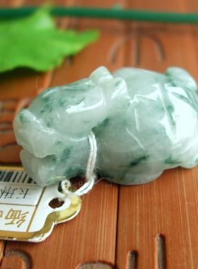94411玉琳阁实物拍图缅甸玉天然A货翡翠玉大龙头款龙龟龙头龟吊坠