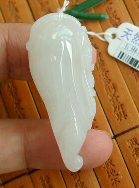 92213玉琳阁 实物拍 缅甸玉天然A货翡翠多子多福玉米吊坠 送证