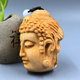 崖柏木雕手把件佛头文玩工艺品是挂件实木貔貅