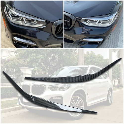 宝马bwmX3碳纤维改装一对灯眉
