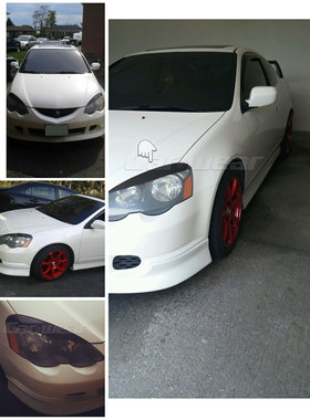 适用于讴歌 Acura RSX DC5 改装 碳纤维 灯眉 一对装 DC5 灯眉