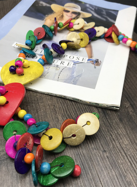 necklace波西米亚木质民族风项链