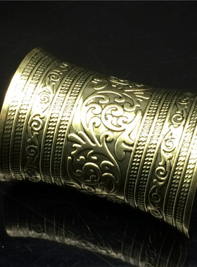 民族风夸张古铜色宽手镯 苗族演出夜店朋克开口手环 苗饰Bracelet