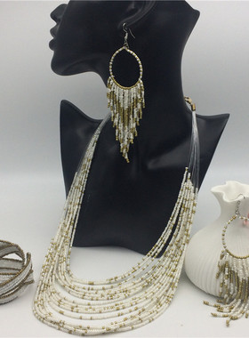 波西米亚手镯耳环necklace长项链