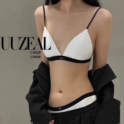 uuzeal法式三角杯撞色聚拢无钢圈无痕纯色薄款性感纯欲小胸文胸02