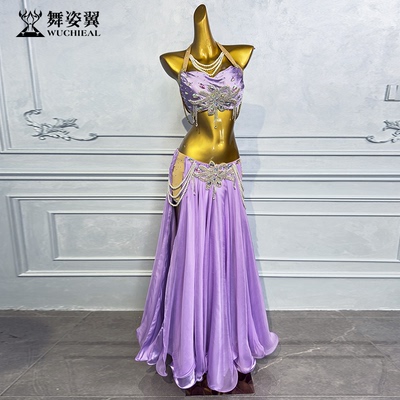 舞姿翼肚皮舞2024新款表演服东方舞演出练功服装女长裙套装qc3295