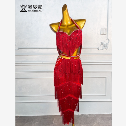 舞姿翼2025新款肚皮舞演出服东方舞舞蹈练功服套装鼓舞短裙女126